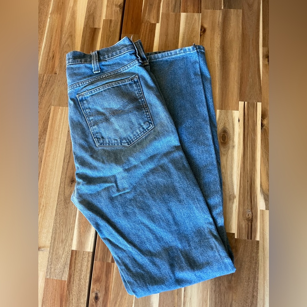 Blue Ranchwear Men’s Distressed Western Jeans